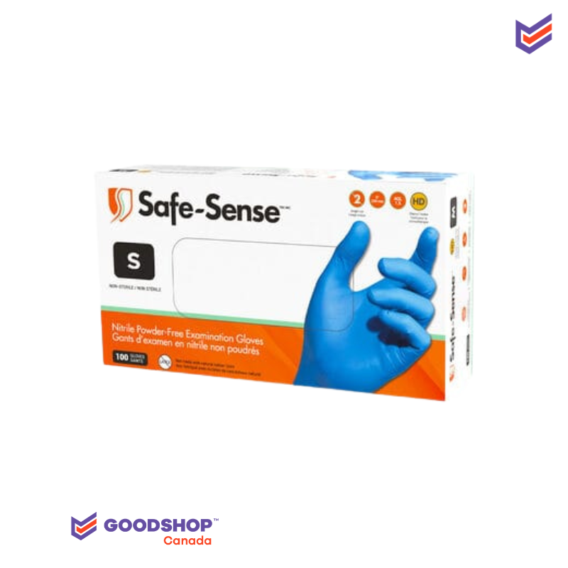 "Gants MEDISCA Safe-Sense : Protection optimale avec les versions Bleu "4mil" et Noir "5mil"